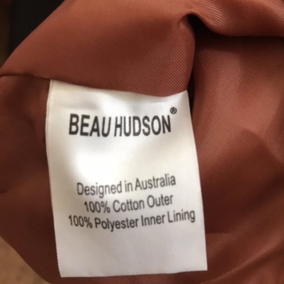 Beau Hudson Jacket Kid 5 Orange Outback Bomber Aviation Winter Snow School Retro - Picture 8 of 10